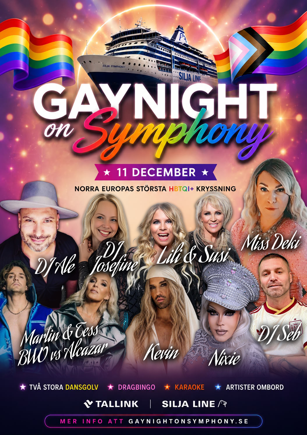 Artist image – Gaynight on Symphony LGBTQI+ cruise