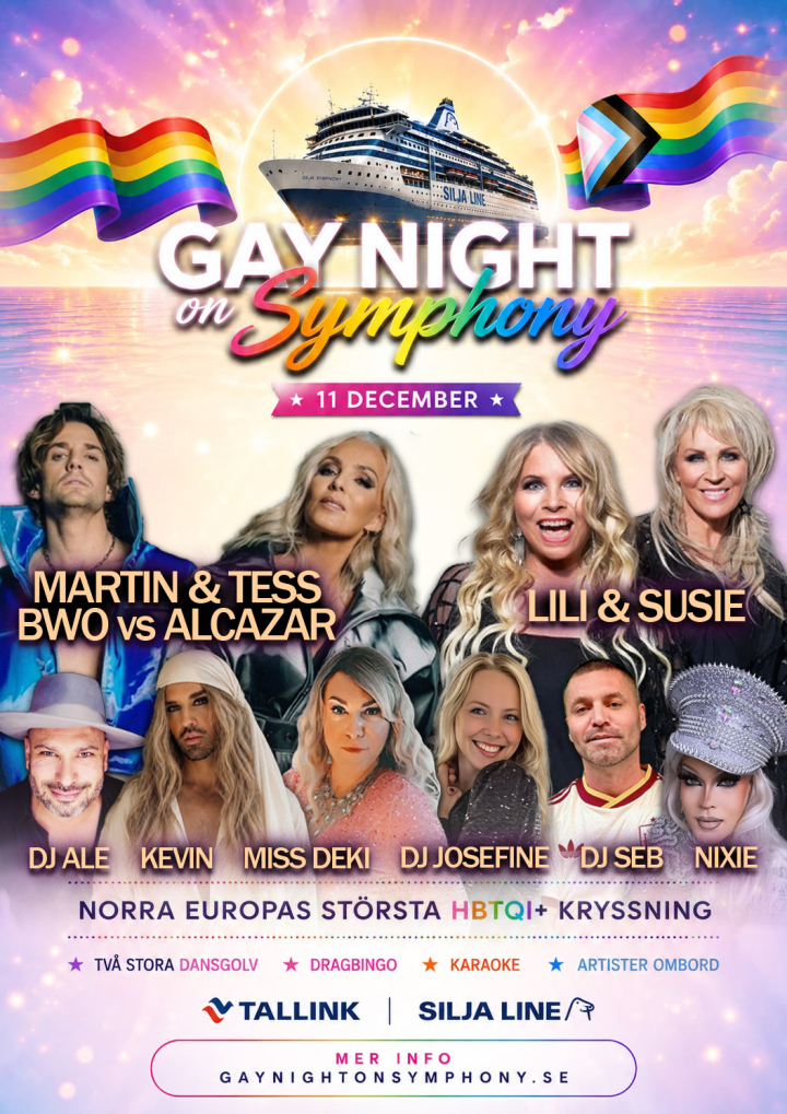 Affisch Gaynight on Symphony